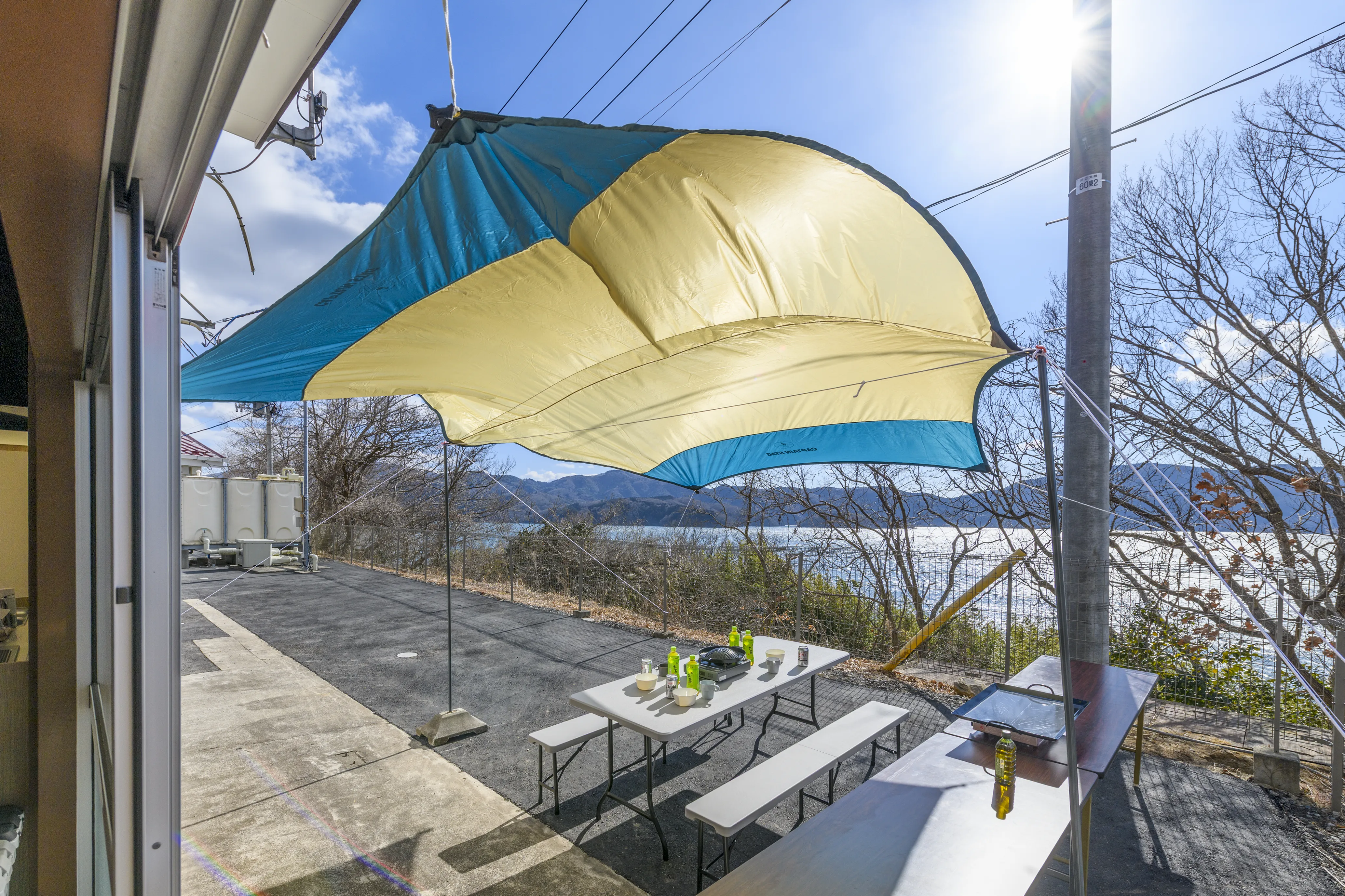 広々とした屋外バーベキュースペース